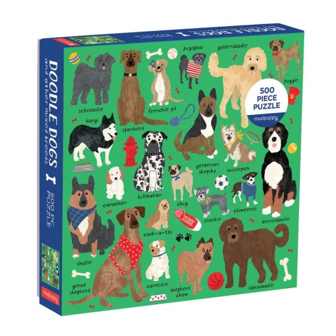 Puzzle Hunderassen Mudpuppy 500 Teile