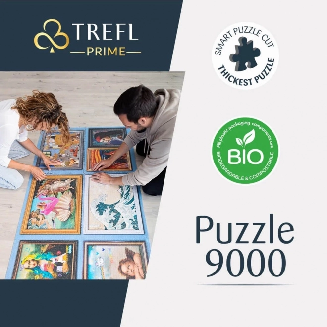 Puzzle TREFL Harry Potter: Hogwarts Häuser 9000 Teile