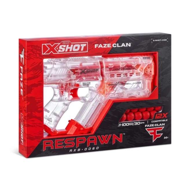 X-Shot Faze Respawn Blaster mit 12 Bällen