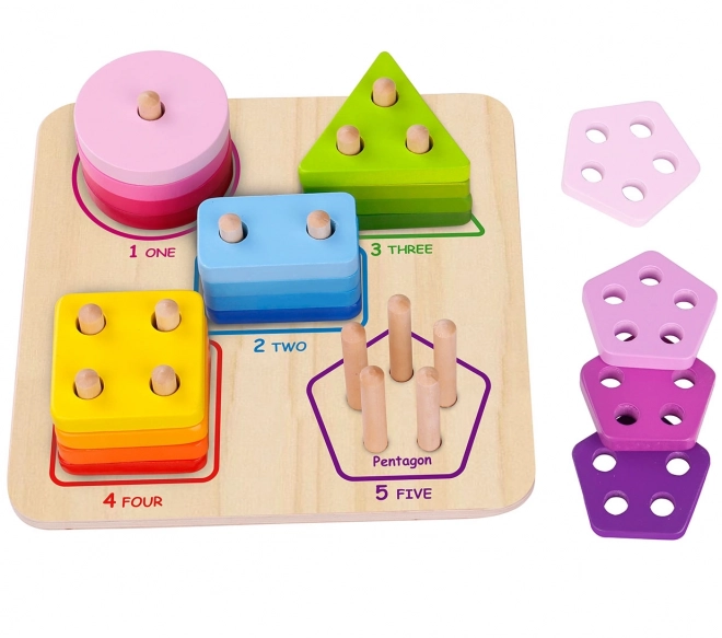 Holzpuzzle Geometrische Formen
