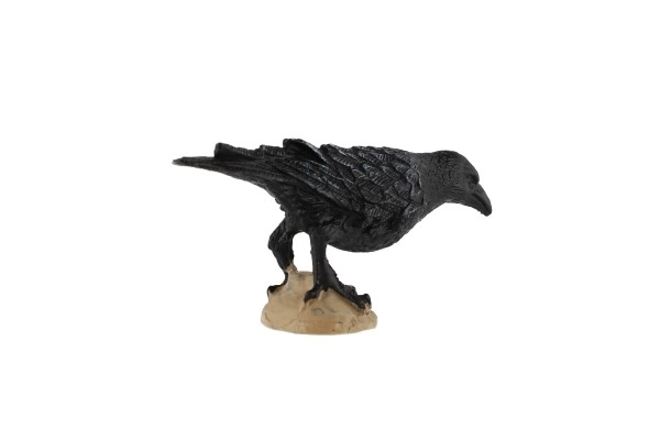 Schwarze Krähe Plastikfigur 11cm