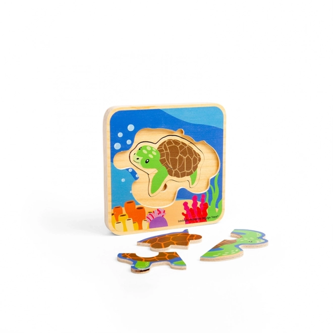 Bigjigs Toys Lebenszyklus-Puzzle Schildkröte