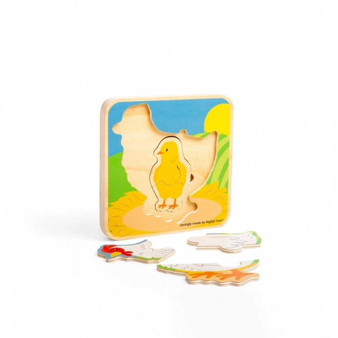 Puzzle Lebenszyklus Huhn von Bigjigs Toys