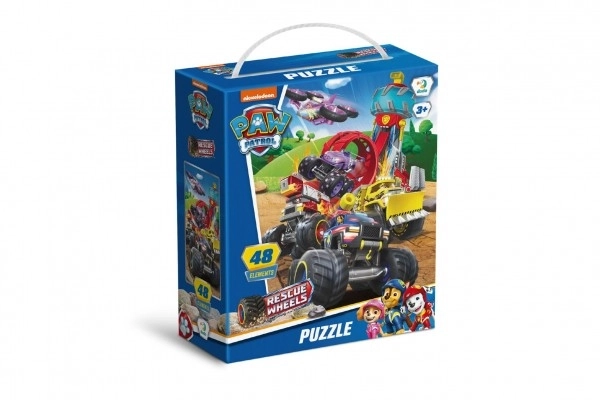 Puzzle mit Motiv der PAW Patrol: Rettungseinsatz auf Rädern