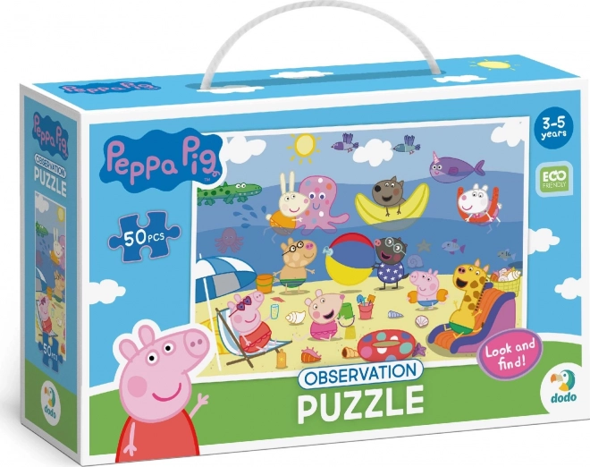 Puzzle mit Bildersuche Peppa Wutz 50 Teile