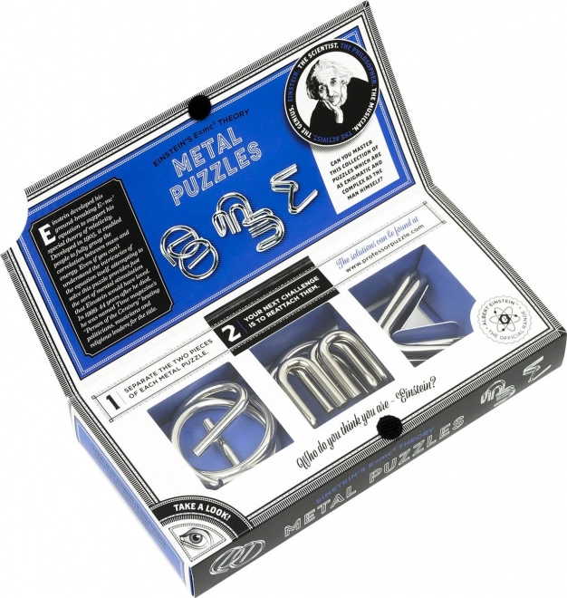 Professor Puzzle Rätsel Albert Einstein Nr. 4: Metallpuzzles