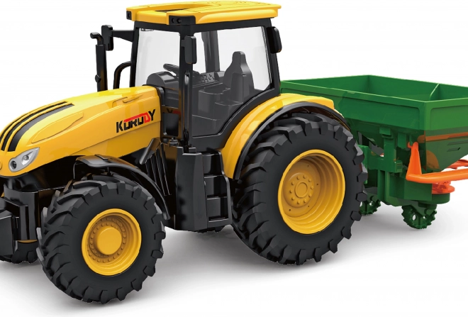 Kindertraktor mit Licht- und Soundeffekten und Zubehör 27,5 cm