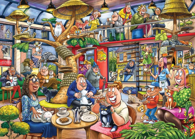Jumbo Puzzle Wasgij Mystery: Katzenwahnsinn 1000 Teile