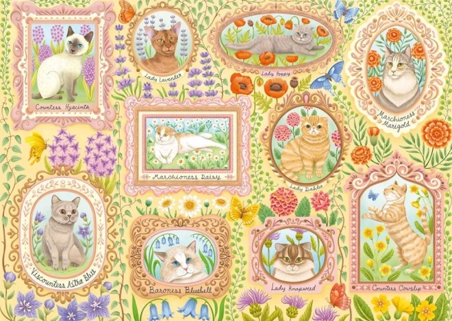 Puzzle Aristokratische Katzen 1000 Teile