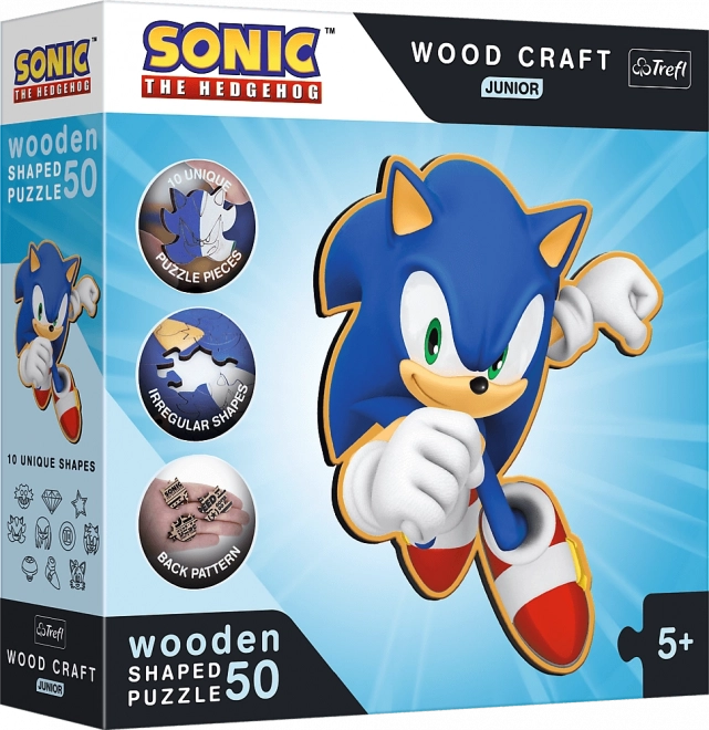 Holzpuzzle Junior 'Schlauer Igel Sonic' - 50 Teile