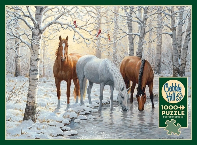 Puzzle Wintertrio von Cobble Hill 1000 Teile