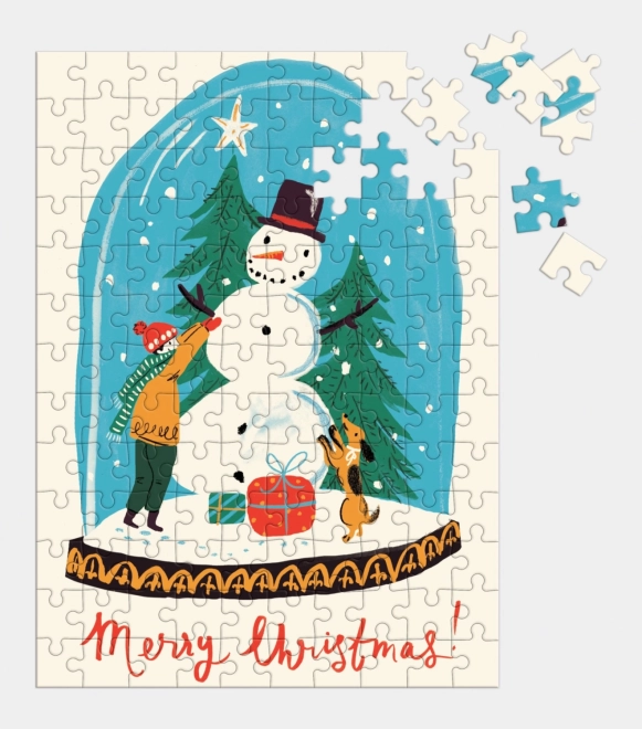 Galison Puzzle Schneekugel