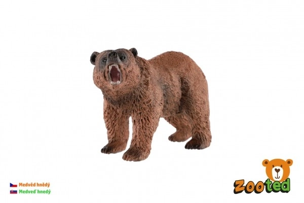 Braunbär Spielzeugfigur 12cm aus Kunststoff im Beutel