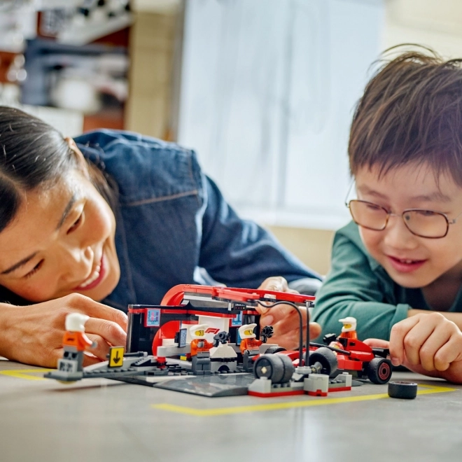 Lego City F1-Boxenstopp-Set mit Ferrari