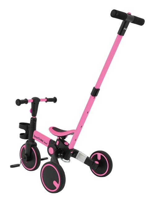 Dreirad Happy Bike 3-in-1 Sportrike Rosa – rosa