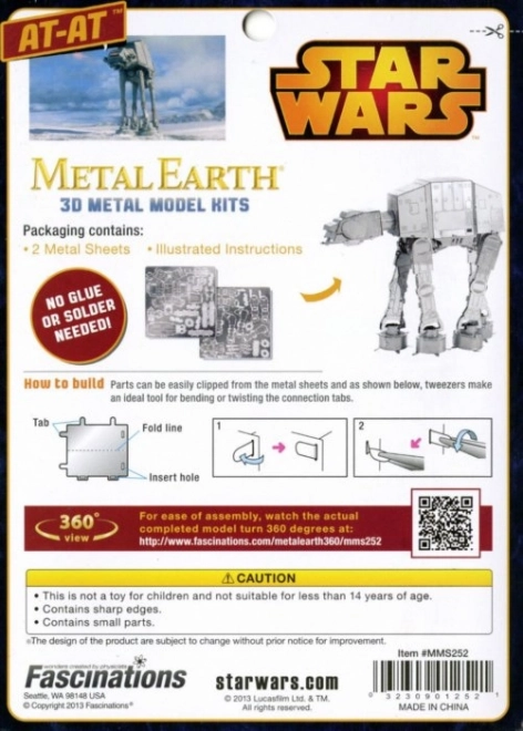 Metal Earth 3D Puzzle Star Wars AT-AT