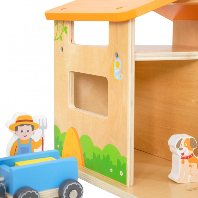 VIGA Holzbauernhof mit Haus und Traktor
