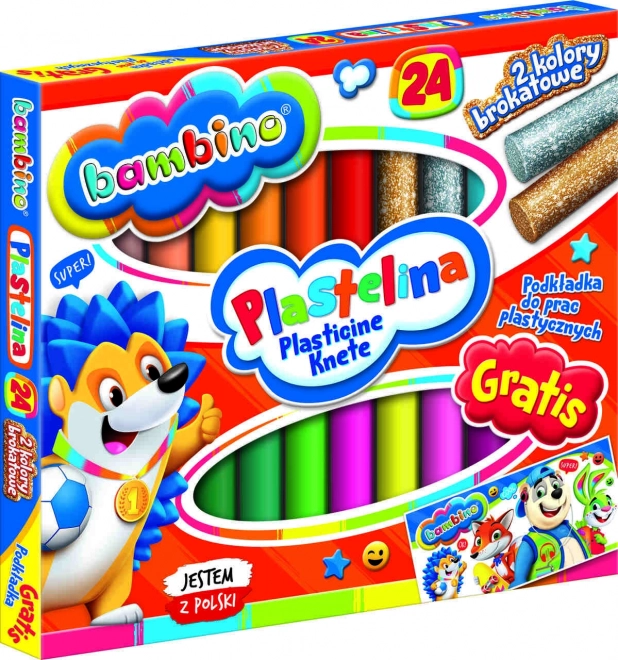 Bambino Plastilinenset mit 24 Farben