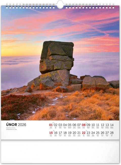 Wandkalender Krkonoše 2026