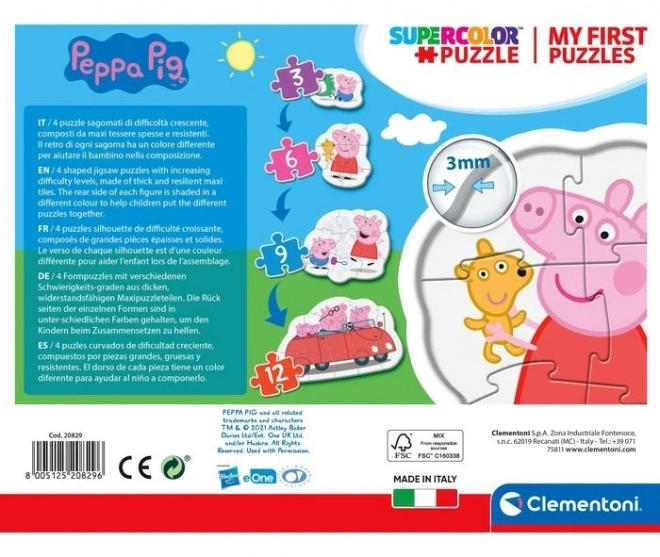 Mein erstes Puzzle Peppa Pig 4-in-1 Set