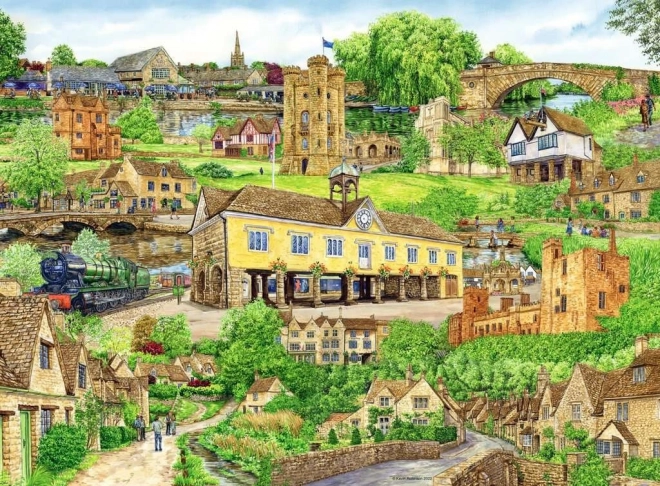 Ravensburger Puzzle Flucht in die Cotswolds 500 Teile