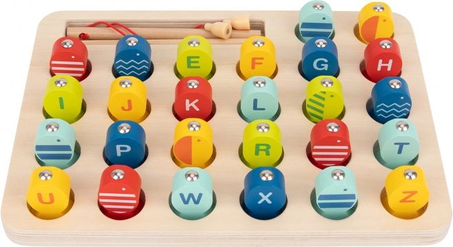 Holzangelspiel Buchstaben Lernen Tooky Toy