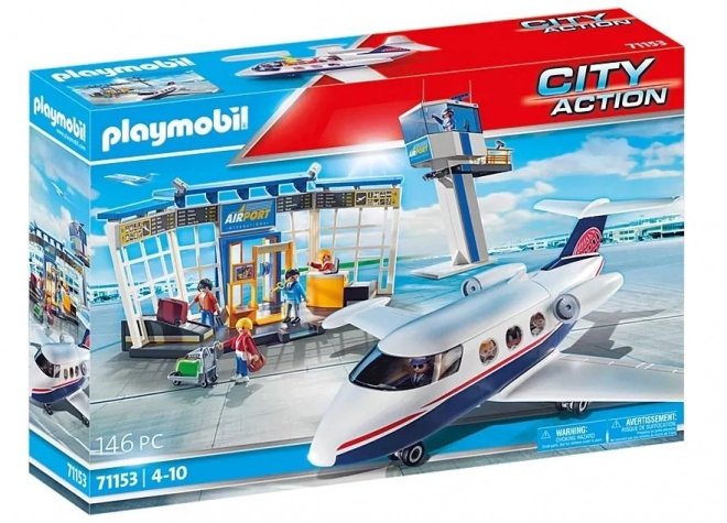 City Action Flughafen mit Flugzeug