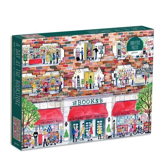Galison Puzzle Kaffeepause im Buchladen 1000 Teile