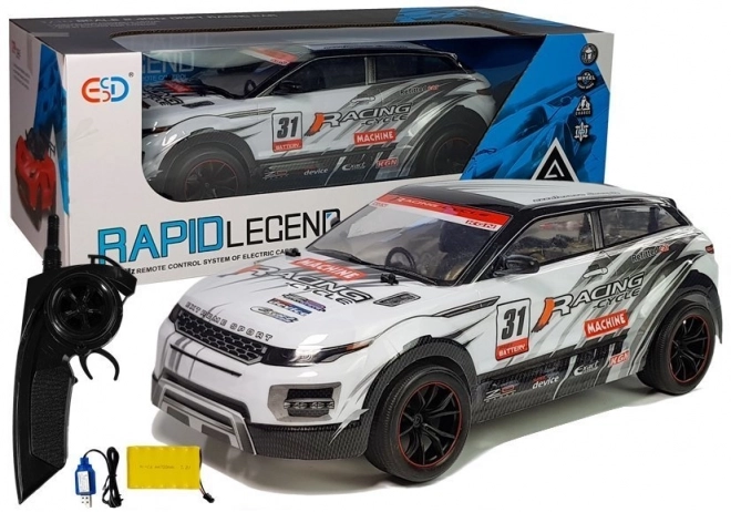 Ferngesteuertes Rennauto 1:10 Weiß