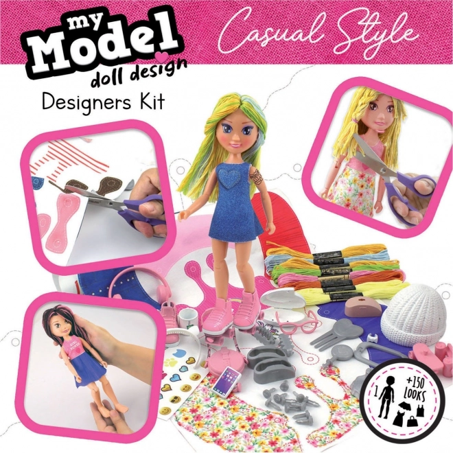 EDUCA Kreativ-Sets My Model Doll Design: Lässiger Stil