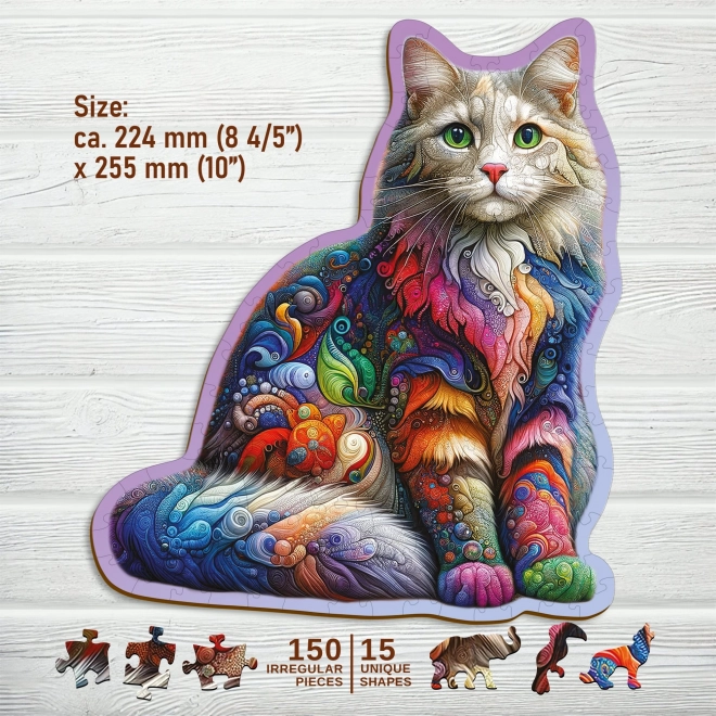 Holzpuzzle Sanfte Katze 150 Teile