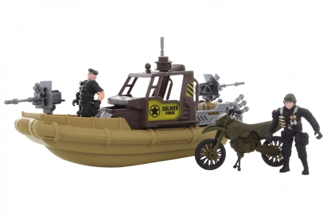 Militärset mit Boot