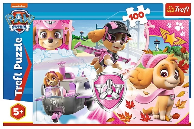 Puzzle 100 Teile - Paw Patrol Skye in Aktion