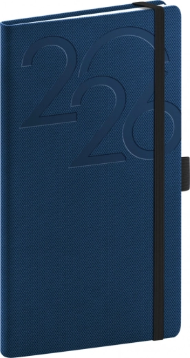 Taschenkalender Blau mit Relief