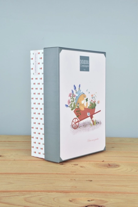 Geschenkset Plüschkuh Aneth spielt Melodie 20 cm
