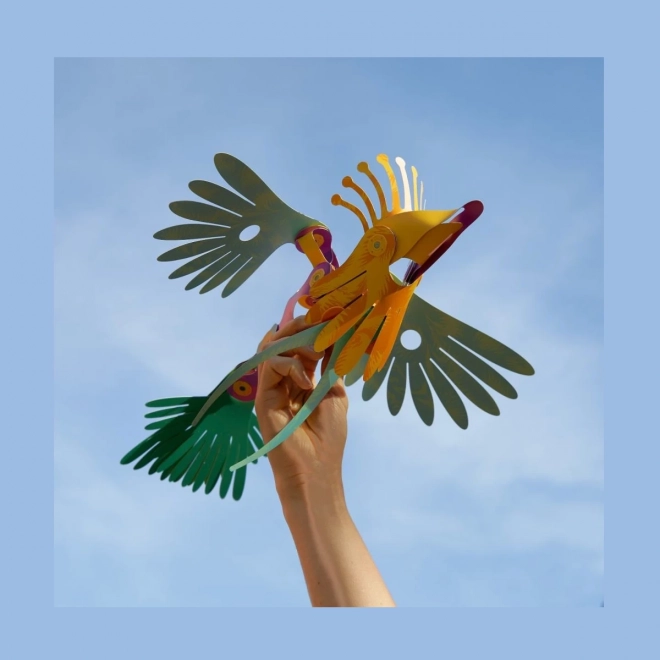 Magnetische Bausätze Clixo - Tropische Vögel - 22 Teile
