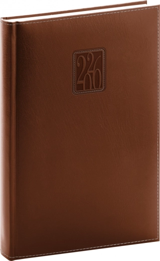 Tagesplaner Panama 2026 braun 15 x 21 cm