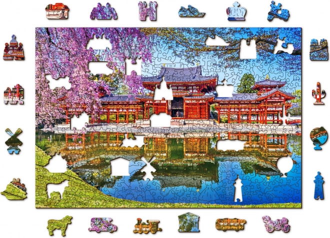 Holzpuzzle Tempel Byodo-in Kyoto 505 Teile