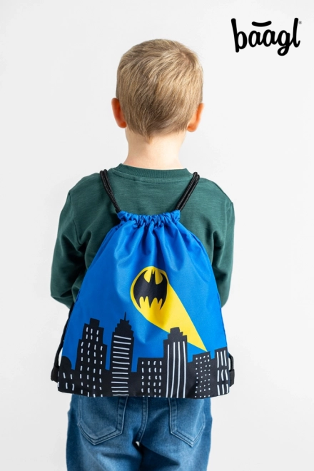 Batman blauer Turnbeutel für Vorschulkinder