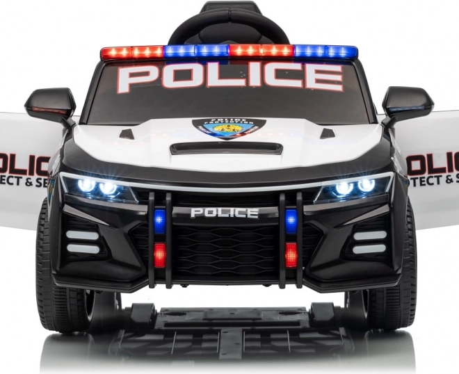 Schwarzes Polizeiauto 911 Agentur
