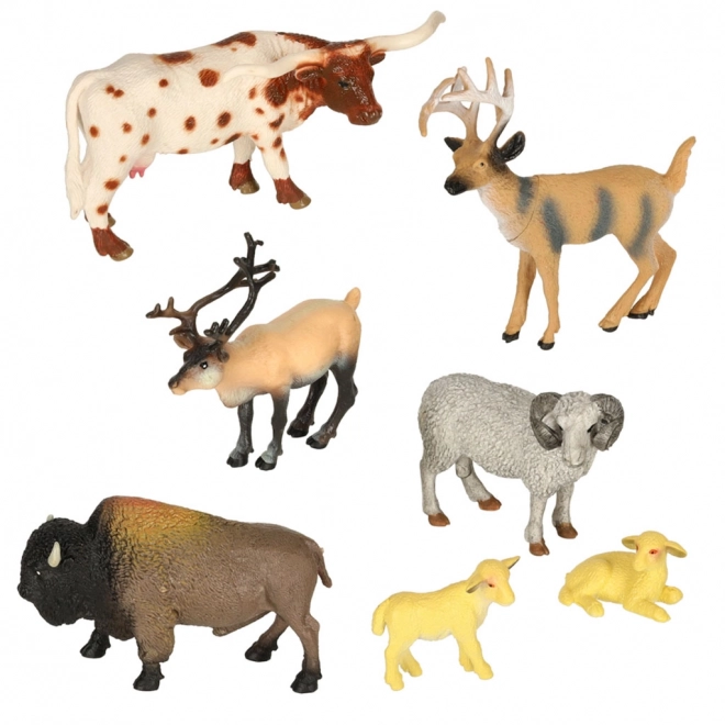 Zoo-Tierfiguren Spielset 28-teilig