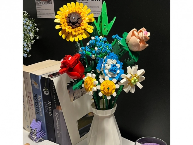 Technik-Baukasten Wiesenblumen mit Vase 618 Teile