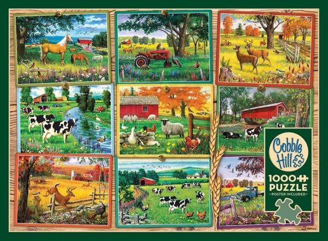 Cobble Hill Puzzle Bauernhofansichten 1000 Teile