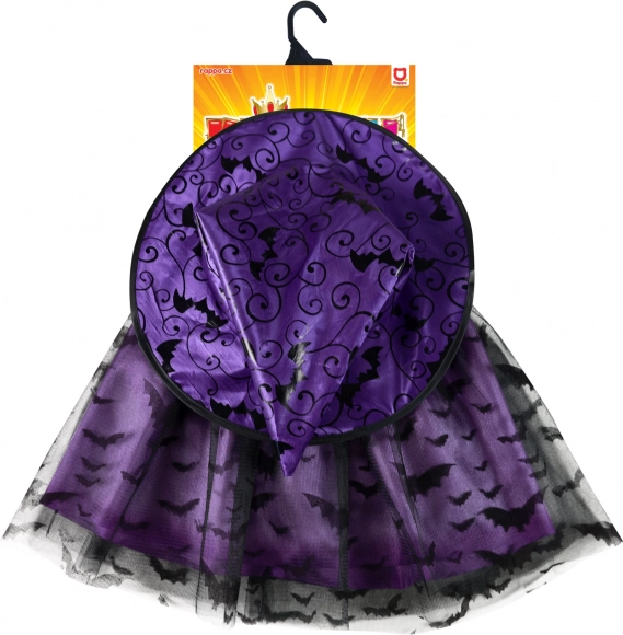 Bauschiger Tutu-Rock mit Fledermausdruck