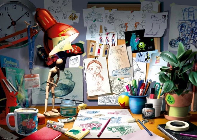 Puzzle Disney Pixar Künstlerbüro 1000 Teile