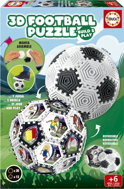 EDUCA 3D Puzzle Build&Play Fußballball