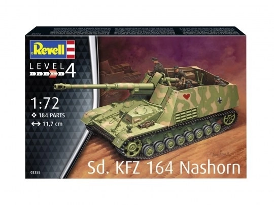 Plastikmodell Sd.Kfz. 164 Nashorn 1/72