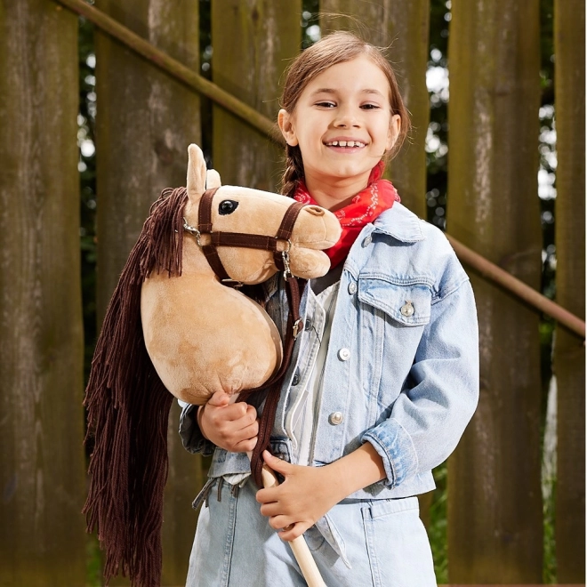 Stabpferd Hobby Horse Hoppihorse Beige