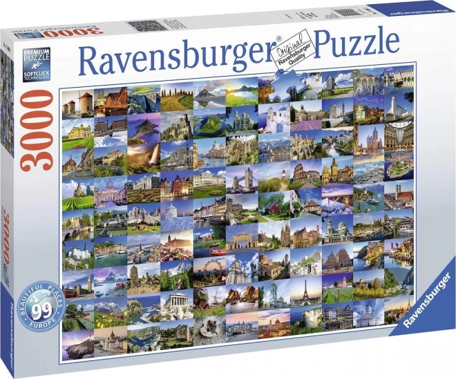 Ravensburger Puzzle 99 Schöne Orte in Europa 3000 Teile