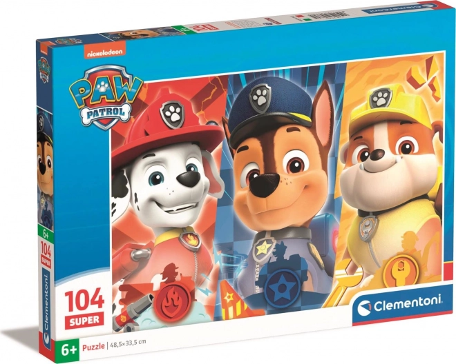 Puzzle 104 Teile - Paw Patrol Abenteuer